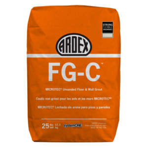 Ardex FG-C MICROTEC Unsanded Grout 10lb Polar White Grouting Systems,