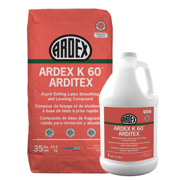 Ardex K-60 Arditex Smoothing and Leveling Compound Kit Self-Leveling Underlayments,